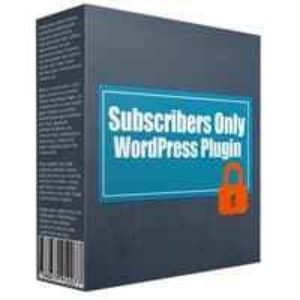 Subscribers Only WP Plugin