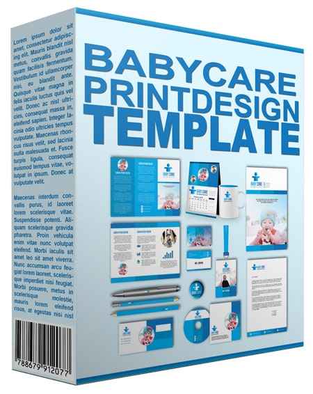 Baby Care Print Design Template