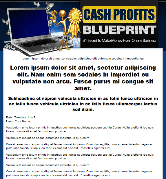 Cash Profits Blueprint Template