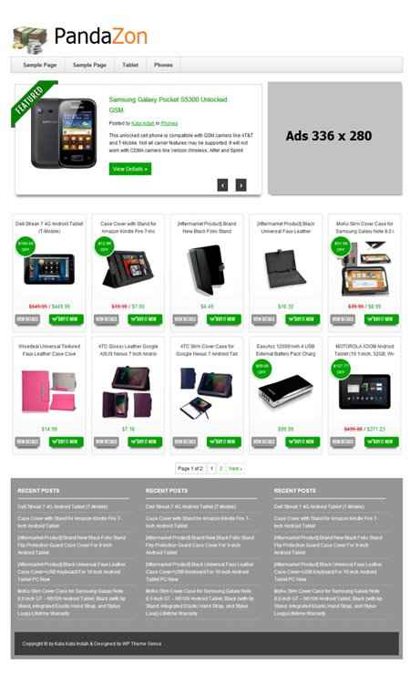 PandaZon WordPress Theme