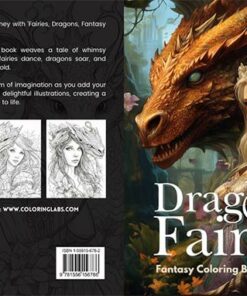 Dragons and Fairies Fantasy Coloring Book